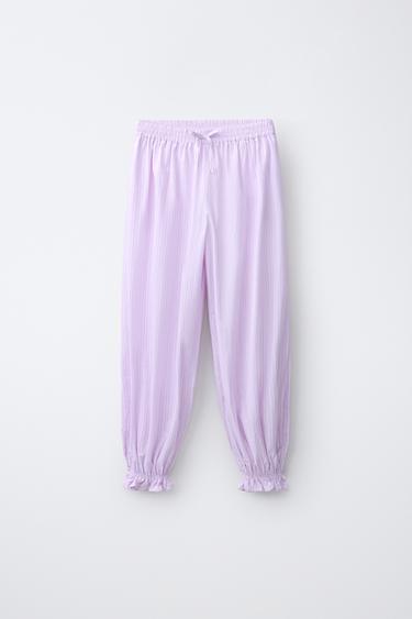 PANTALÓN BOMBACHO RAYAS - Rosa de Zara