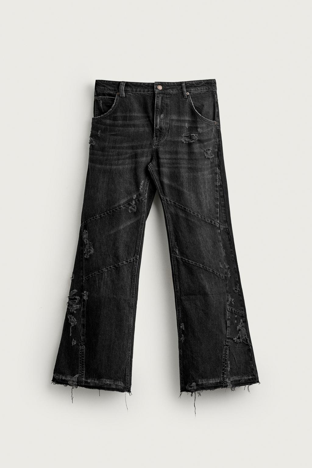 FLARE FIT JEANS WITH SEAMS