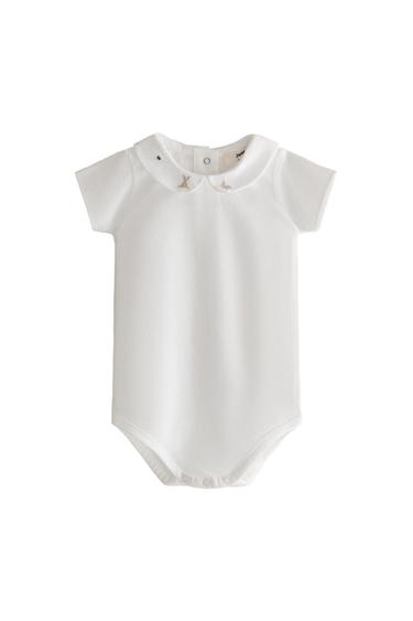 BODY BÉBÉ LAPINS ET FLEURS - Blanc cassé de Zara