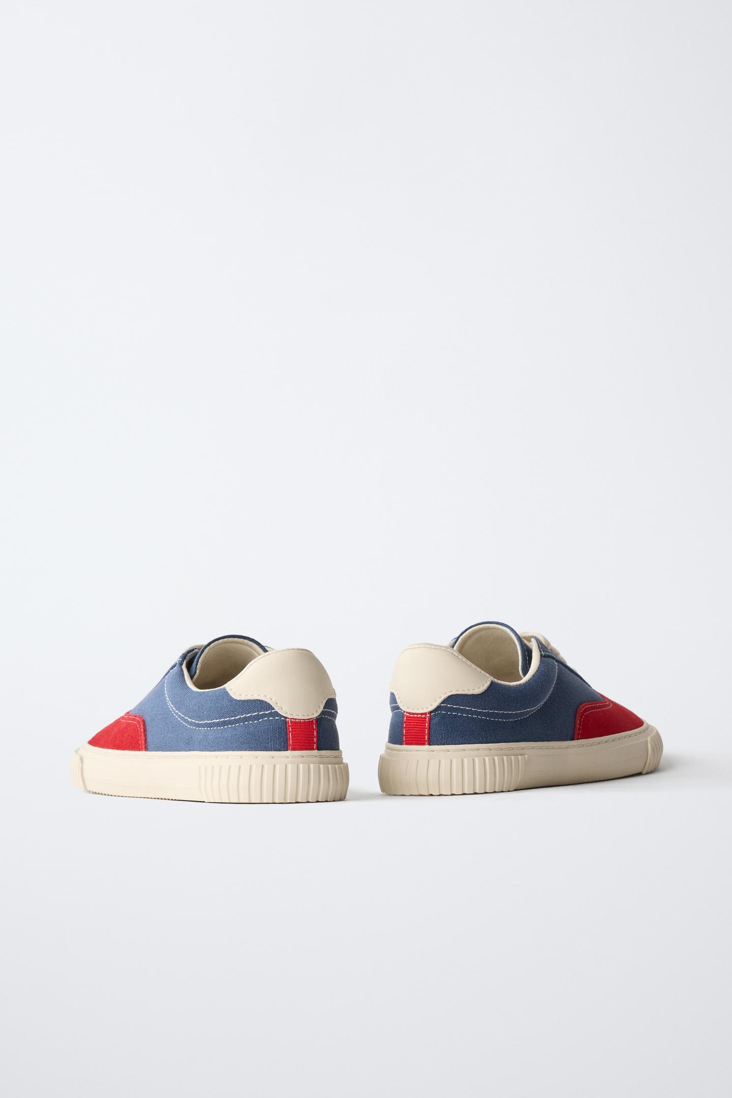 Кроссовки Zara Combined Barefoot, цвет: Красный — фото 7