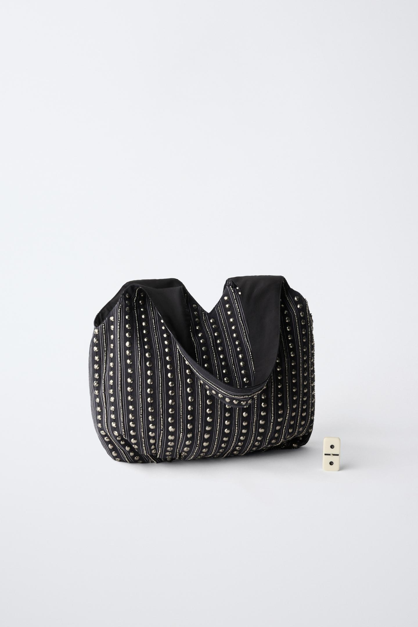 Детская сумка Zara Studded Shopper, цвет: Синий — фото 6