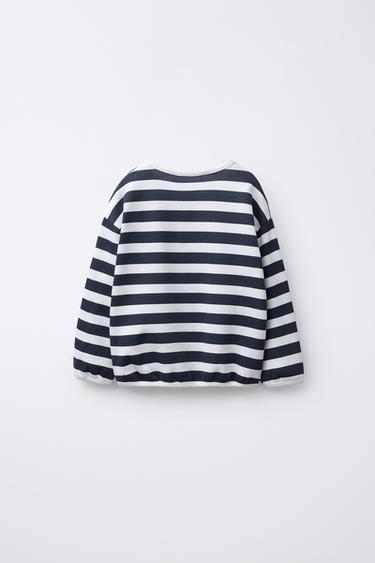 MINNIE MOUSE © DISNEY STRIPED T-SHIRT - Blue de Zara - Image 1