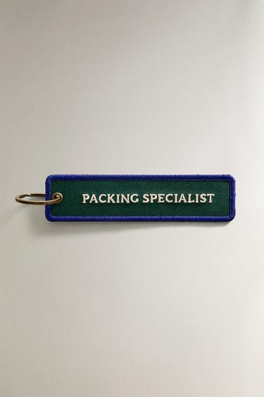 Zara CANVAS TRAVEL KEY RING - 綠色 / 藍色