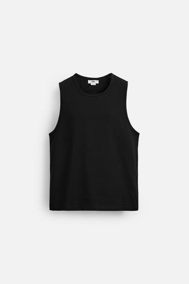 Zara TANK TOP LIMITED EDITION - Black
