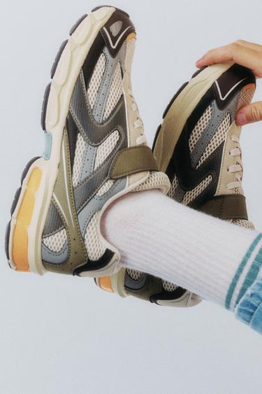 MULTICOLOURED TRAINERS - Brown by Zara - Image 1