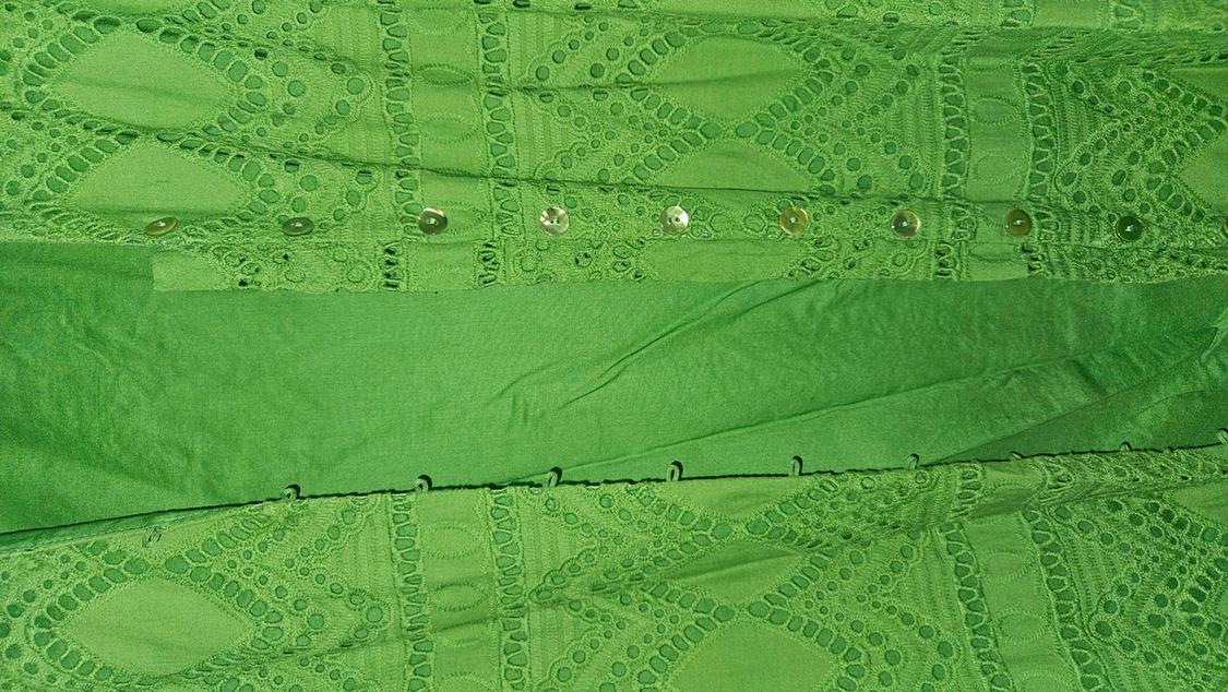 SHIRT DRESS WITH CUTWORK EMBROIDERY - Image 8