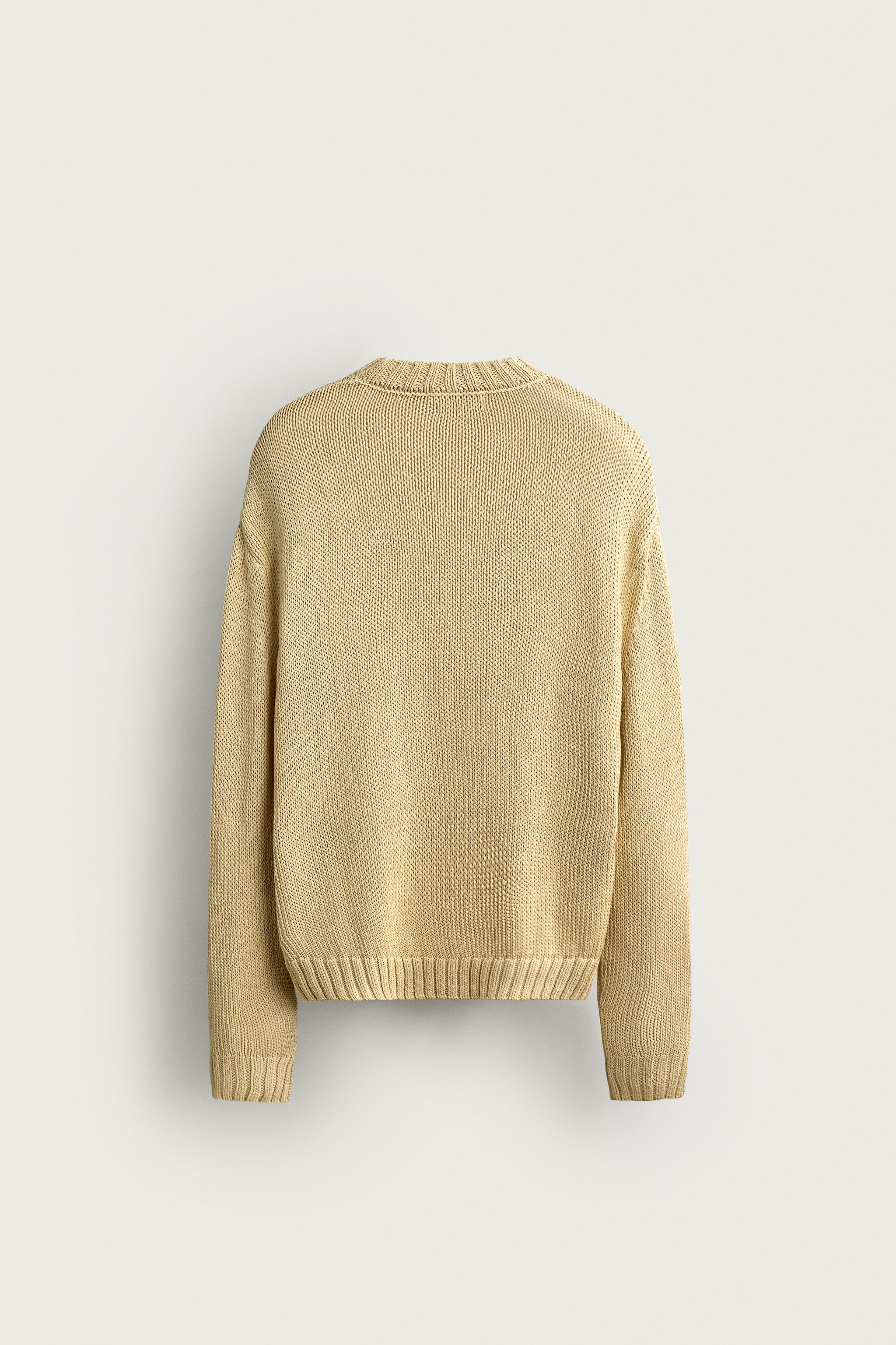 100% MERCERIZED COTTON SWEATER