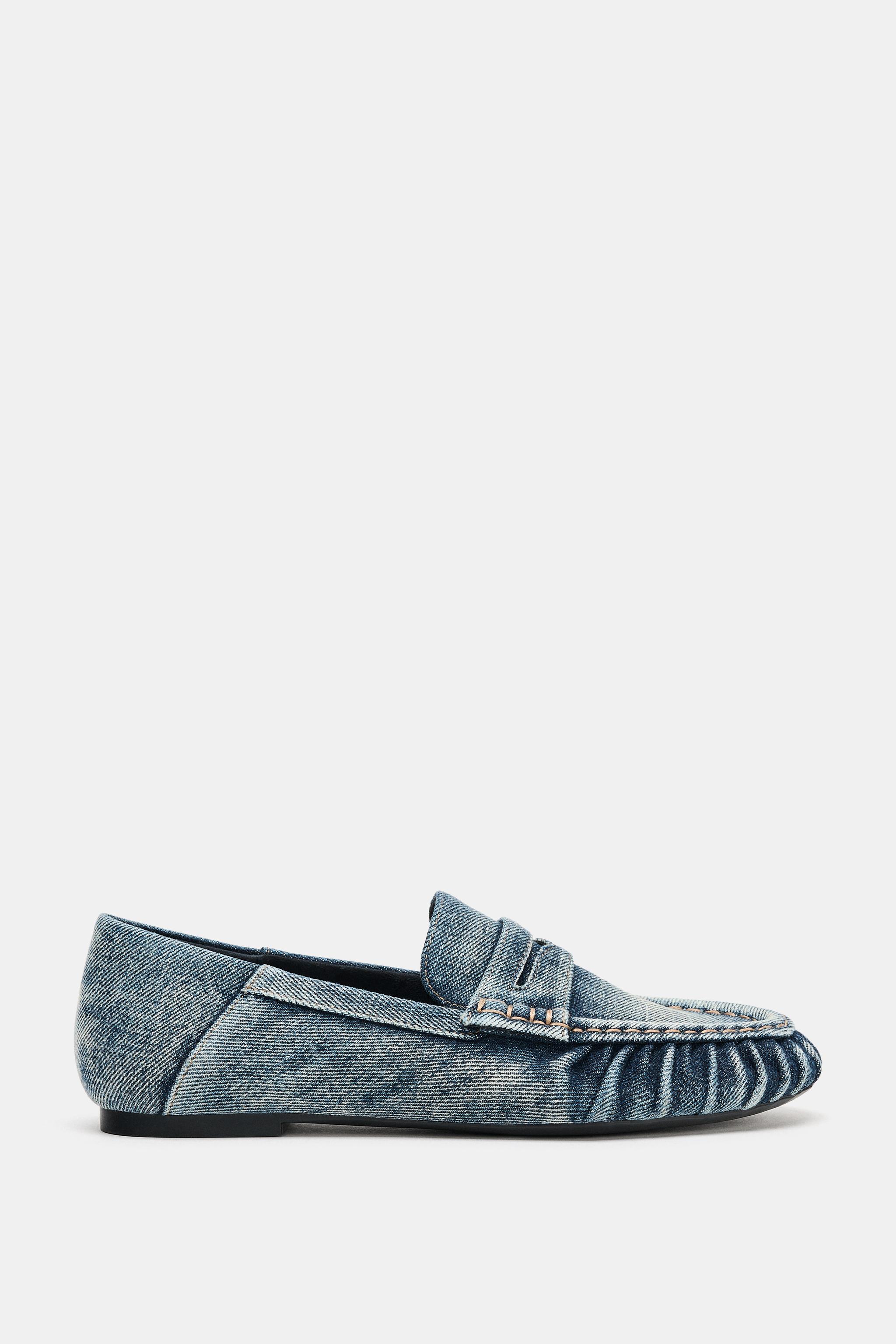 MOCASSINS EFFET DENIM