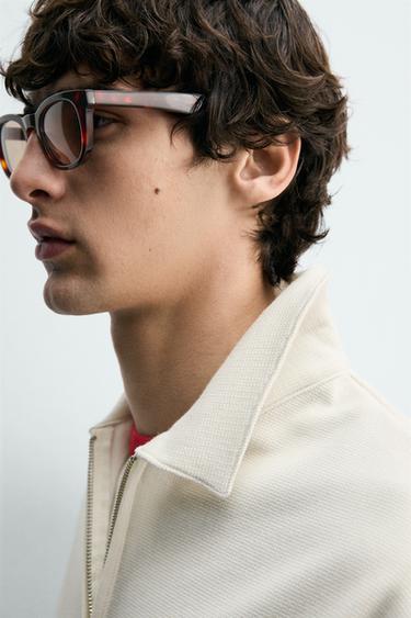 SWEAT POLO À ZIP - Écru de Zara - Image 5