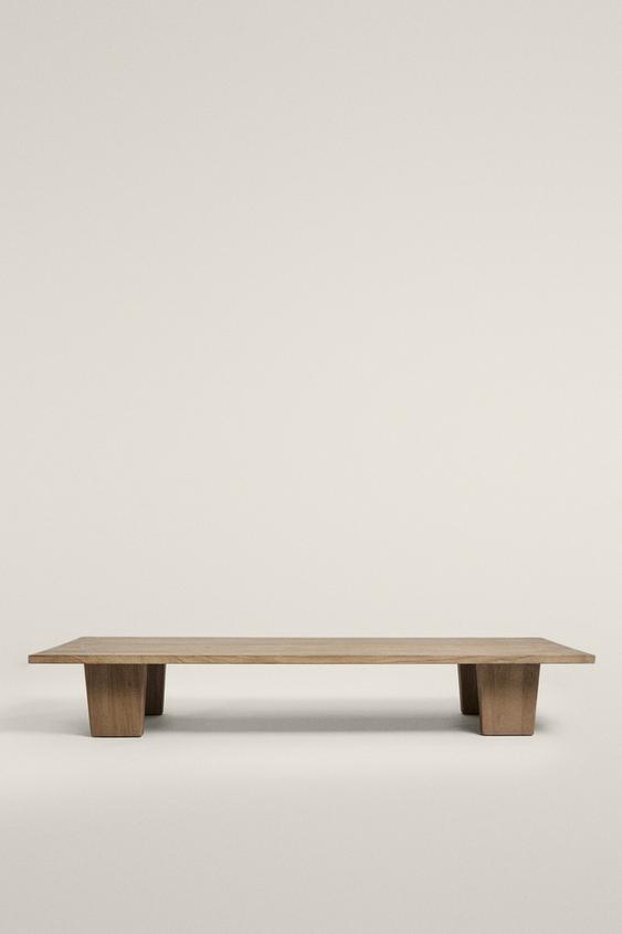 ELM WOOD COFFEE CENTRE TABLE - Light beige by Zara - Image 0