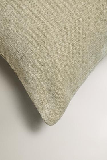 CHENILLE CUSHION COVER - Light green by Zara - Image 1