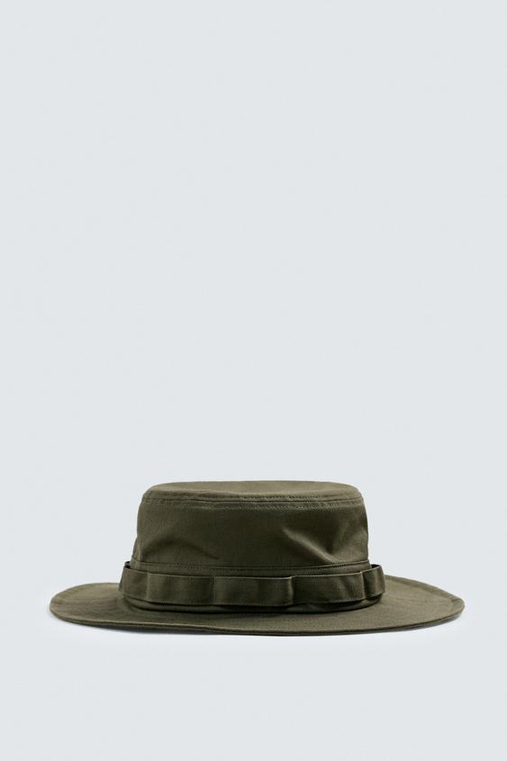 WIDE BRIM BUCKET HAT from Zara - $39.90