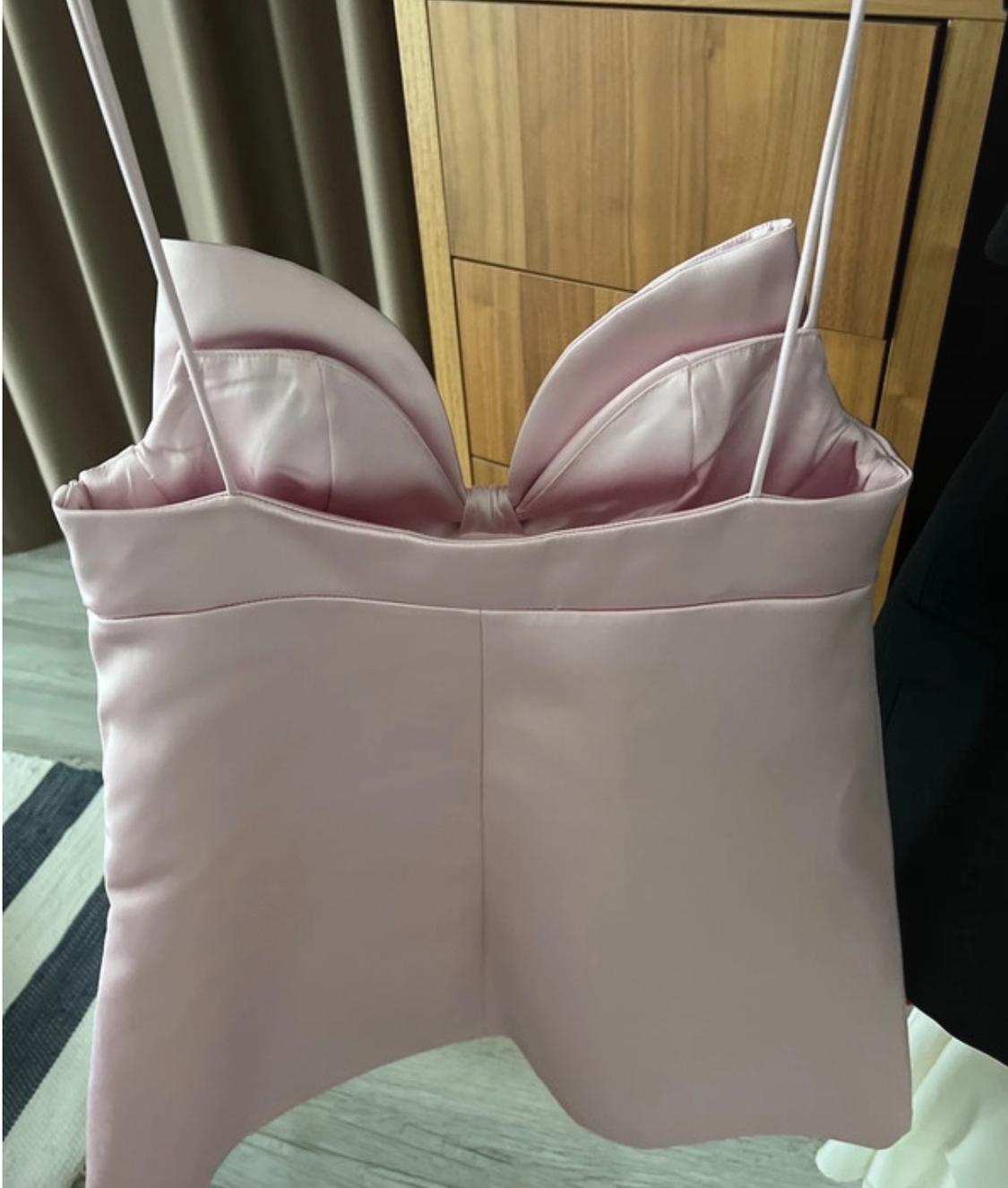 VESTIDO ZARA ROSA LAZO HARRY LAMBERT DISNEY M - Image 4