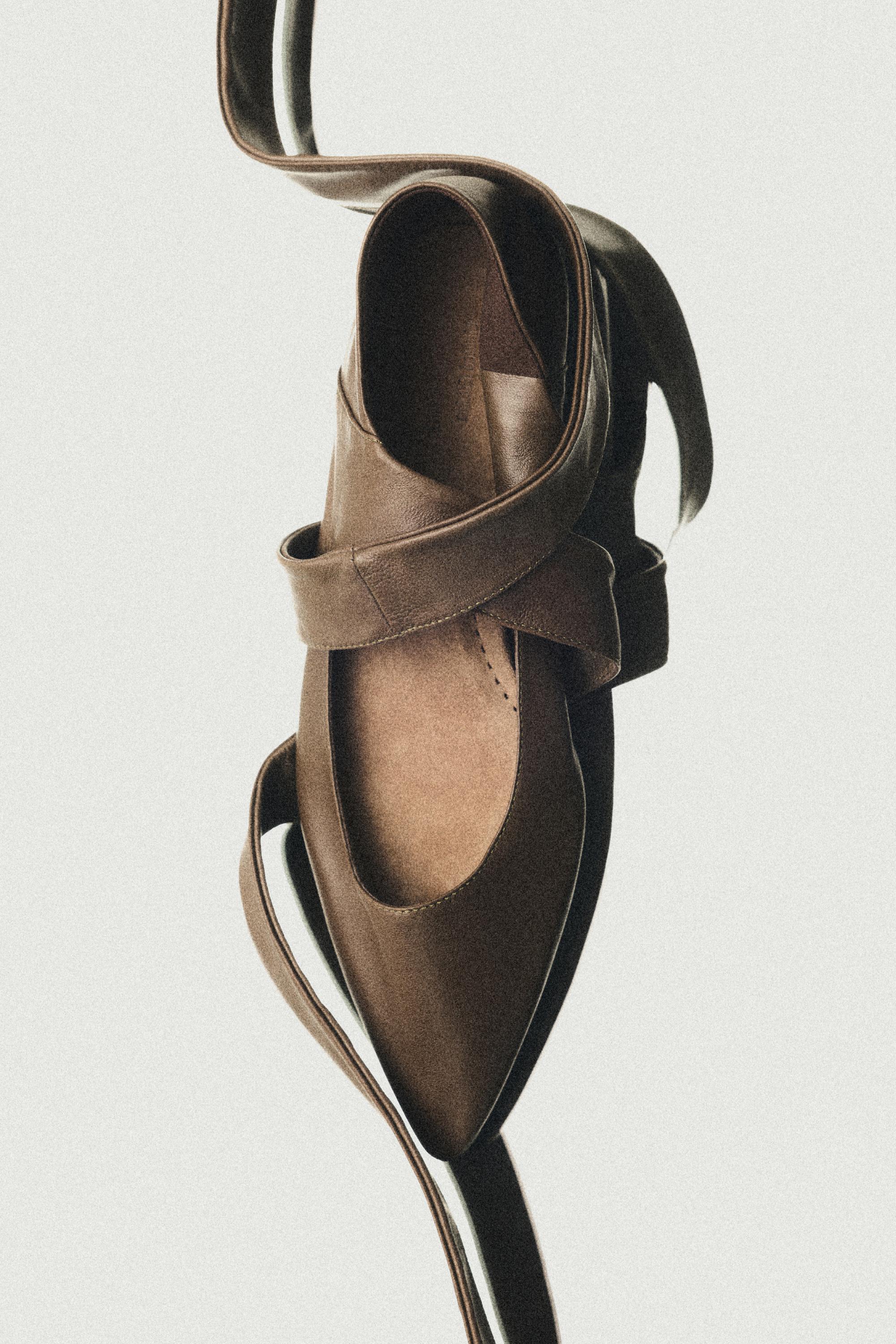 Leather lace-up ballet flat - LIMITED EDITION