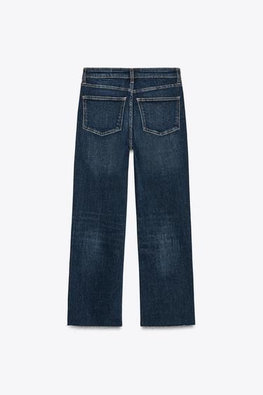 JEAN TRF COURT ÉVASÉ TAILLE HAUTE - Bleu de Zara - Image 1