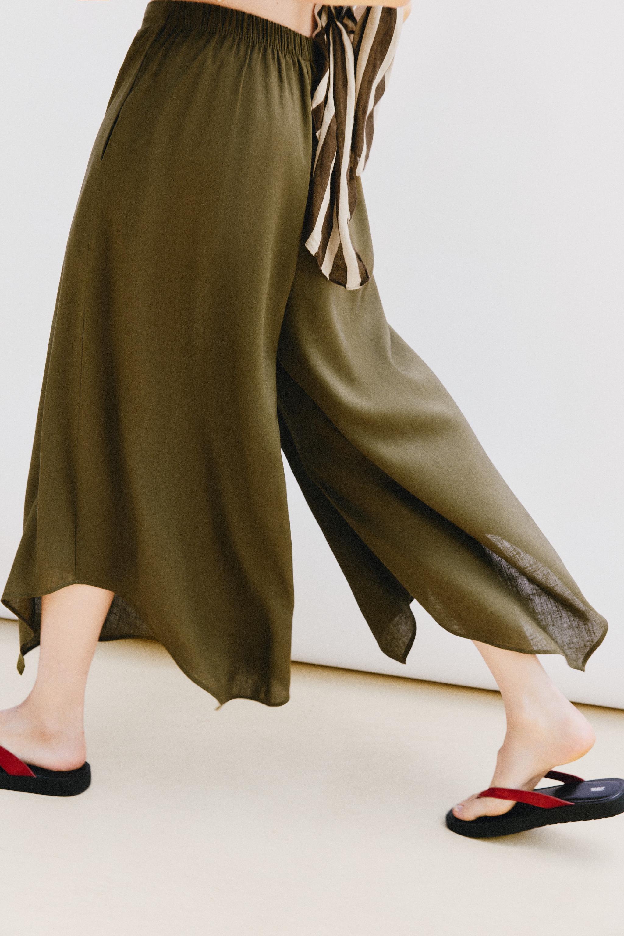 ASİMETRİK CULOTTE PANTOLON - Görsel 5