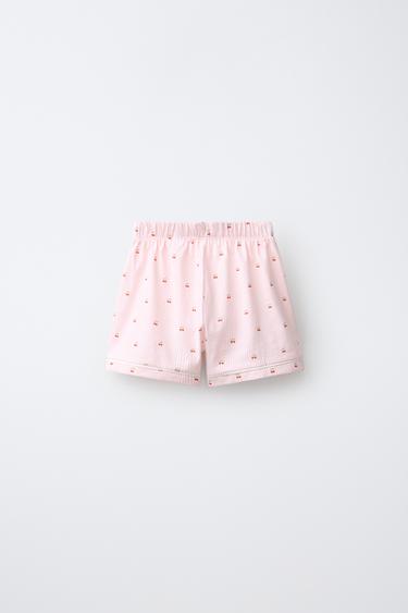 6-14 ANS/ PYJAMA CHEMISE RAYURES ET CERISES - Blanc / Rouge de Zara - Image 4