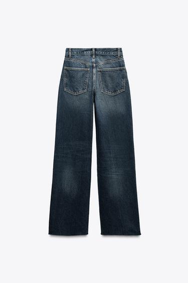 JEAN TRF WIDE LEG TAILLE HAUTE LONGUEUR COMPLÈTE - Indigo de Zara - Image 5