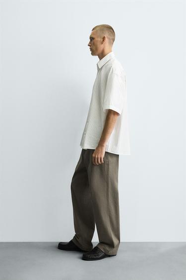 EMBROIDERED STRIPED SHIRT - striped by Zara - Image 3