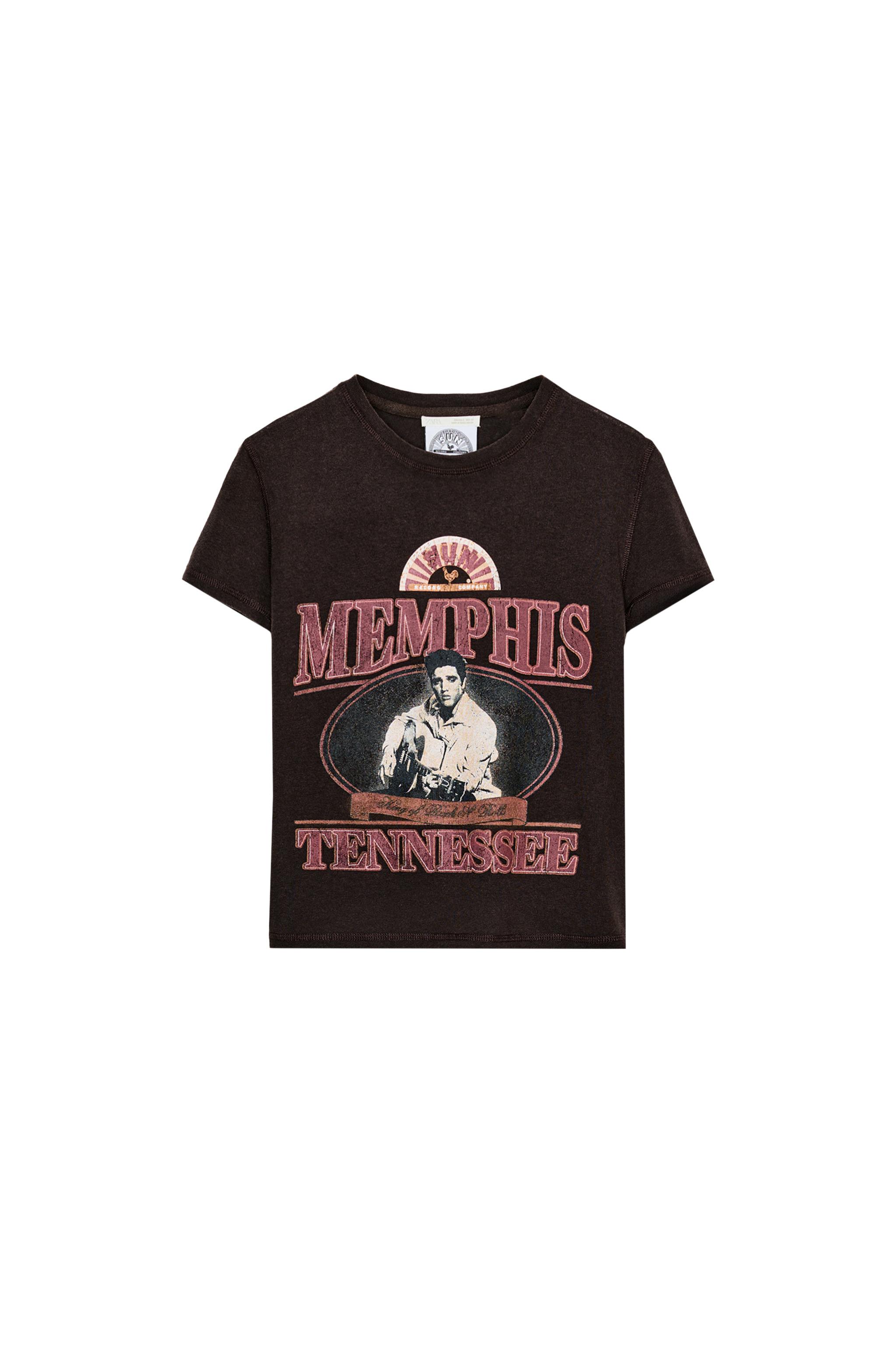 ELVIS SHORT SLEEVE T-SHIRT - Chocolate | ZARA United States