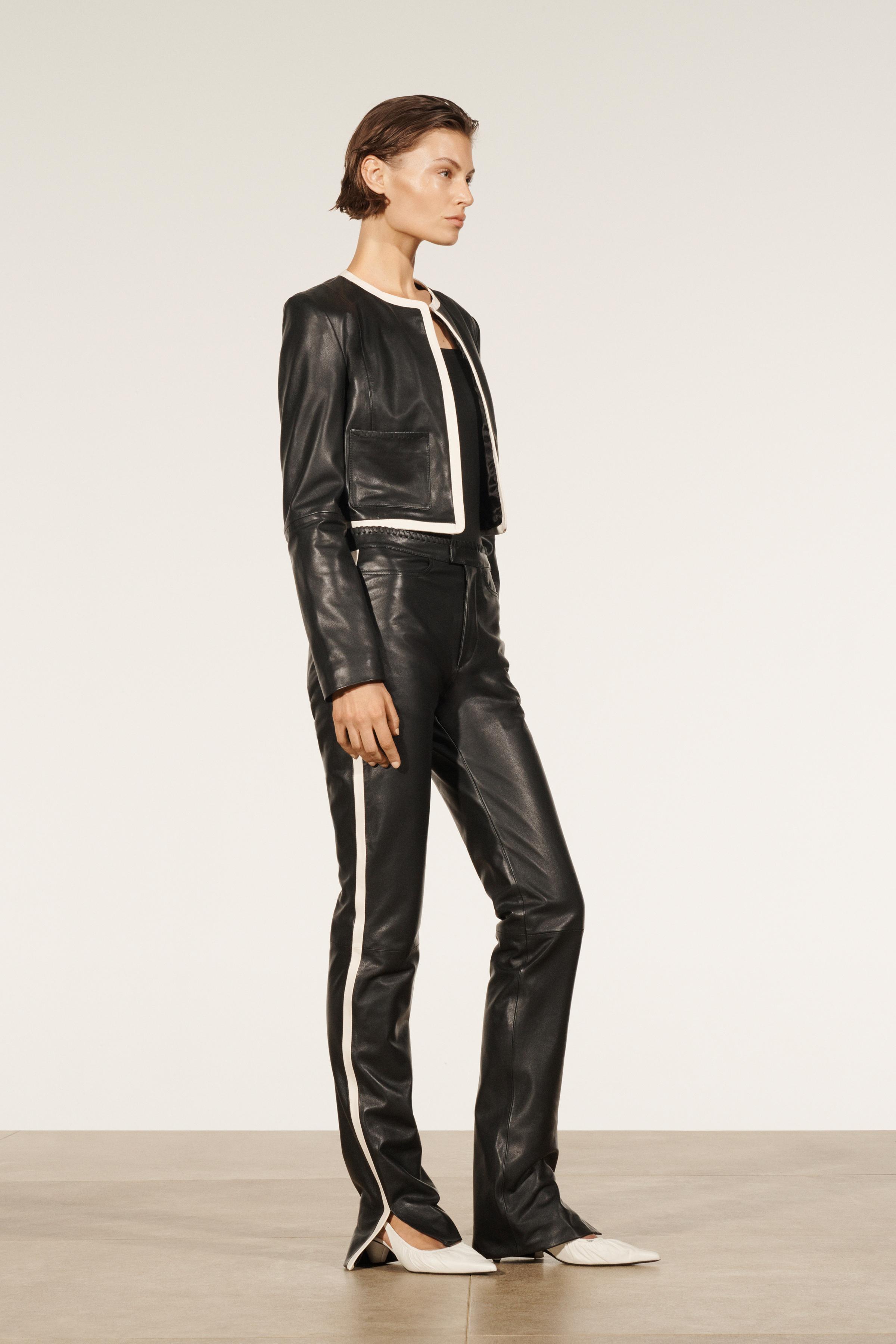 Zara basic hotsell leather jacket