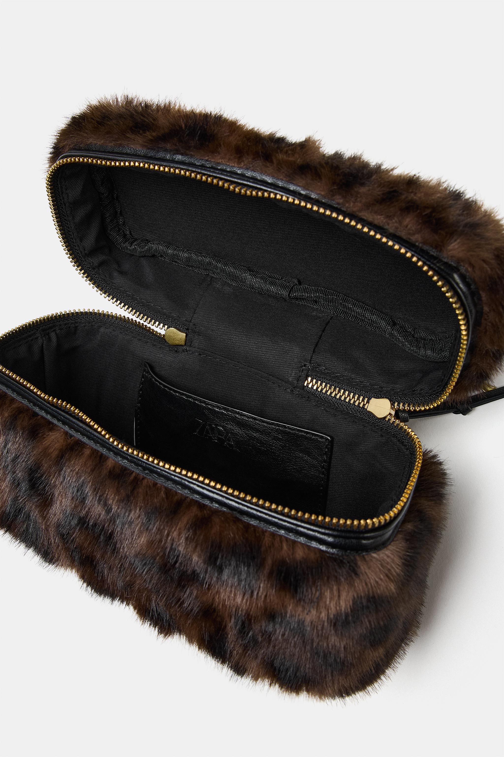 SAC VANITY EFFET FOURRURE