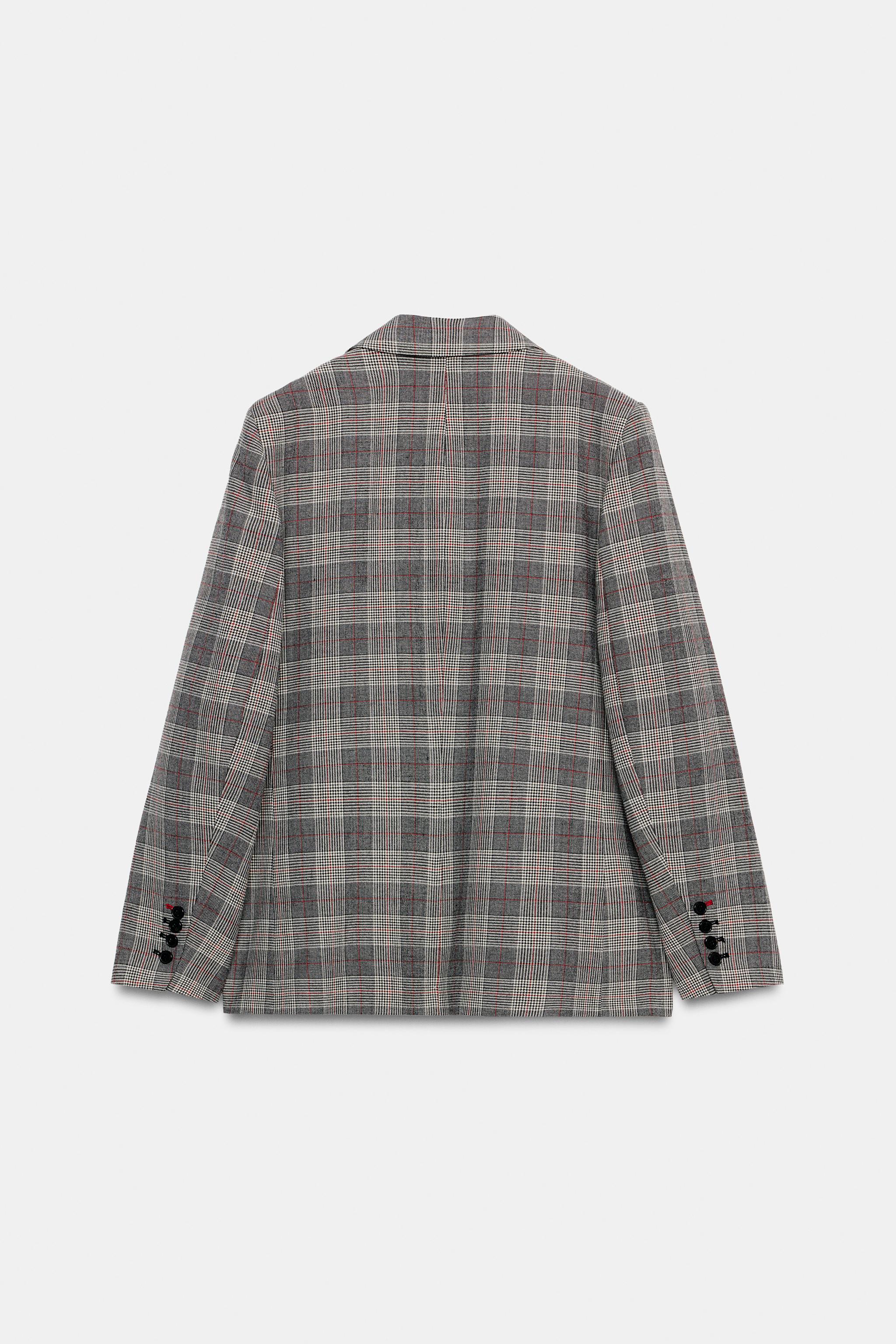 Женские пиджаки Zara ZW COLLECTION PLAID BLAZER — фото 2