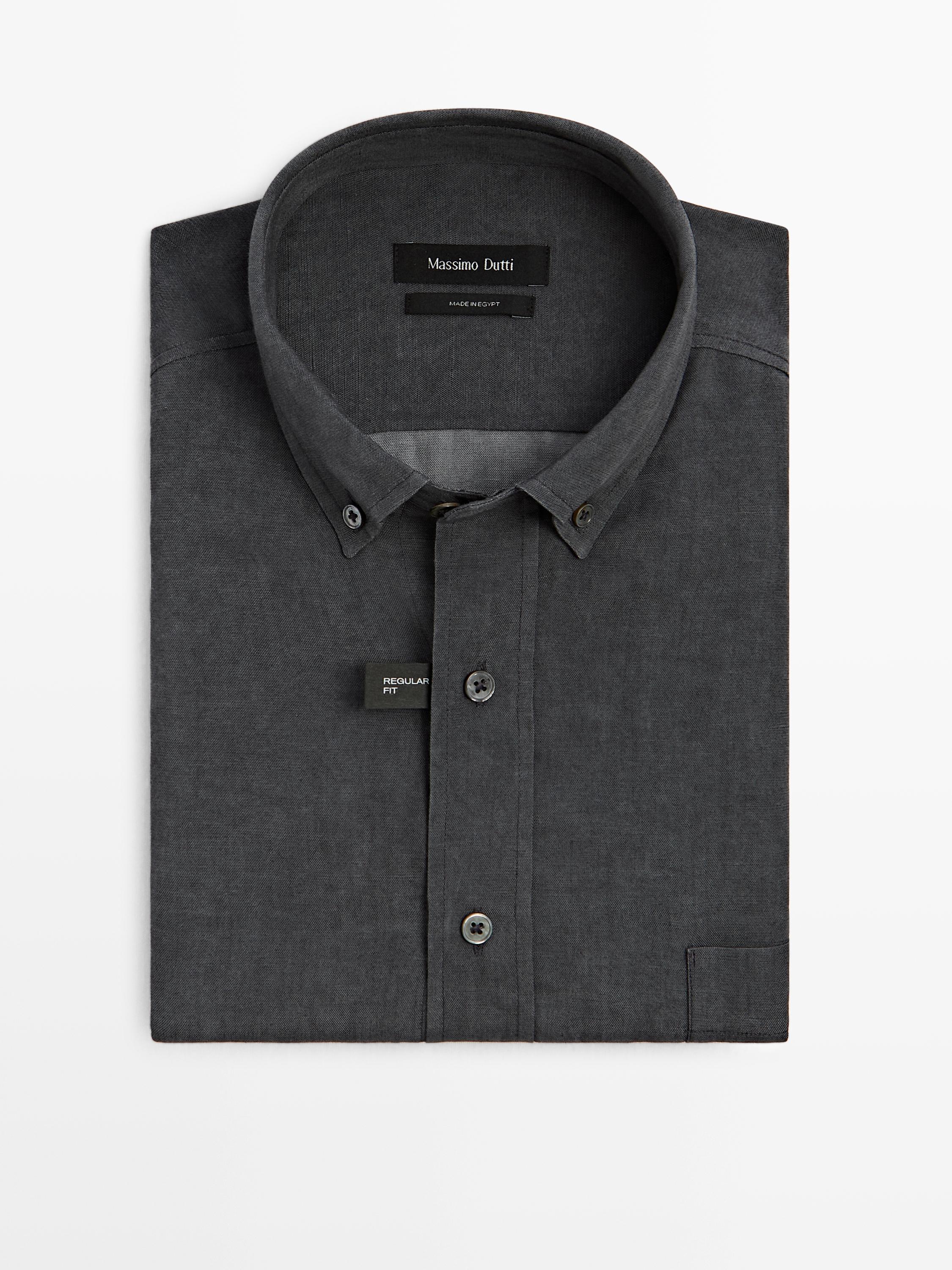 Regular fit flowing shirt