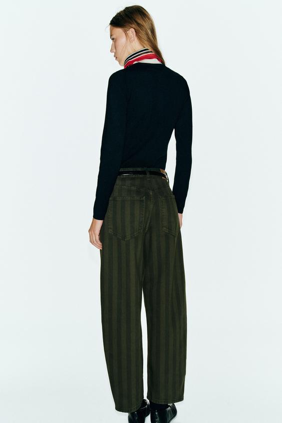PULL À COL MONTANT À RAYURES - Multicolore de Zara - Image 5