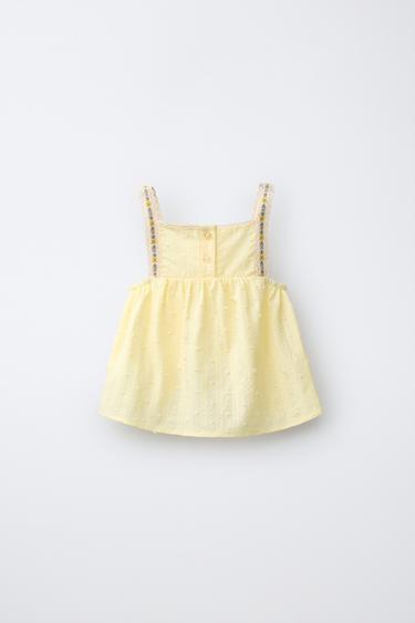 FLORAL PRINT TOP - Yellow by Zara - Image 1