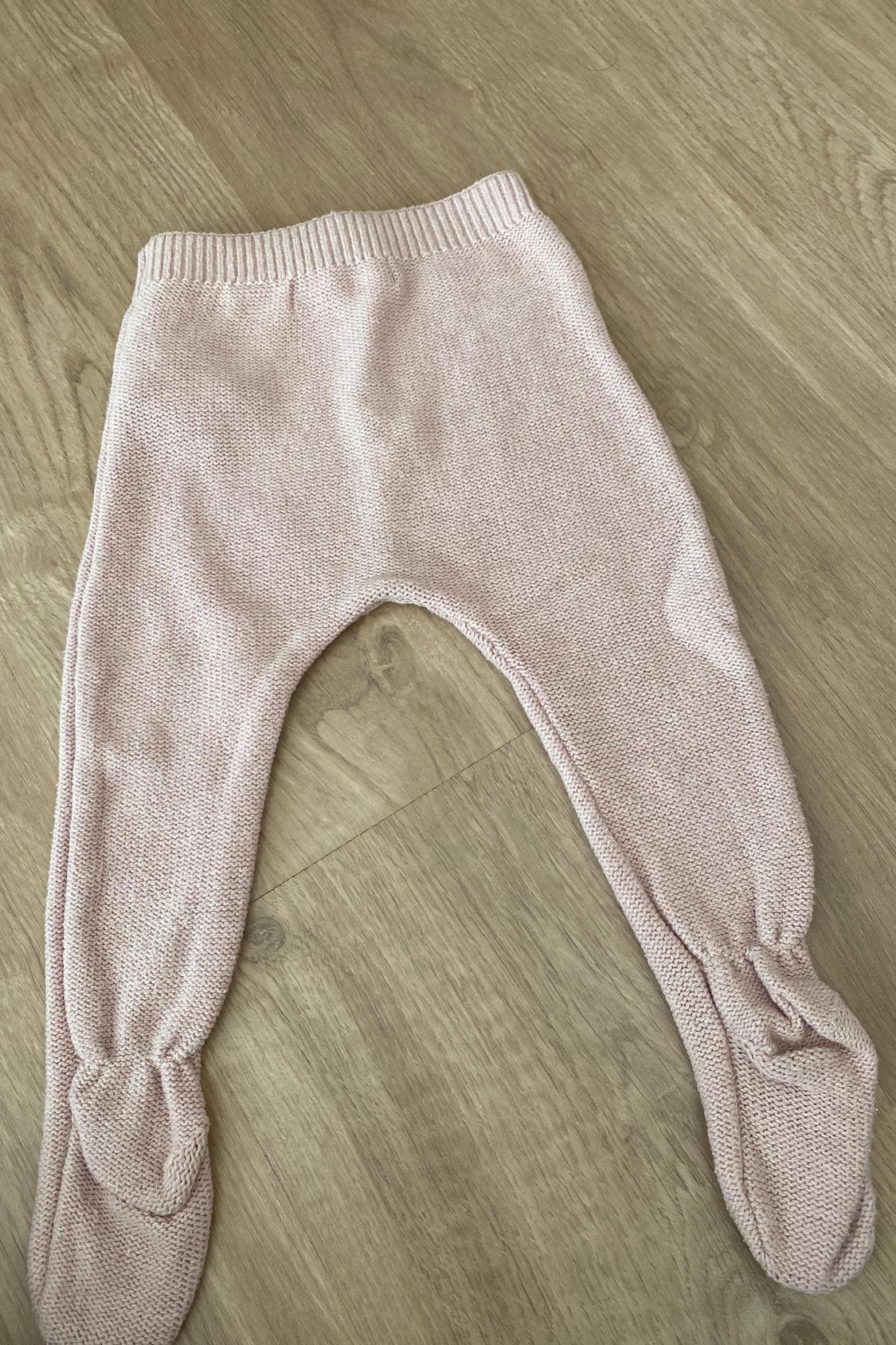 KNIT FOOTED LEGGINGS WITH TIED DETAIL - Image 2