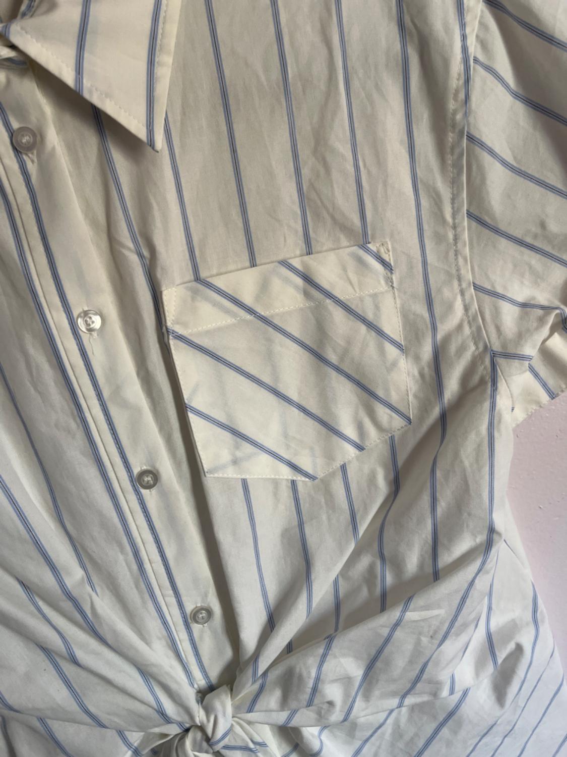 KNOTTED POPLIN SHIRT - Image 3