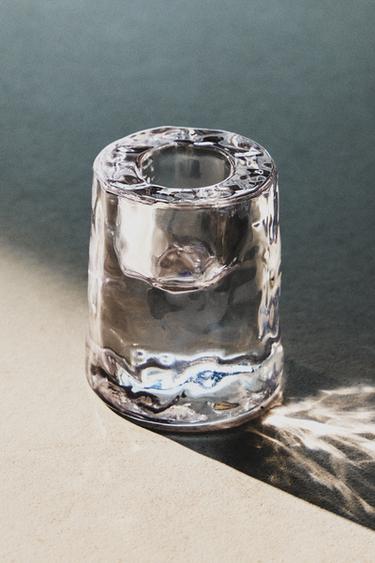 GLASS TEALIGHT HOLDER - Transparent by Zara