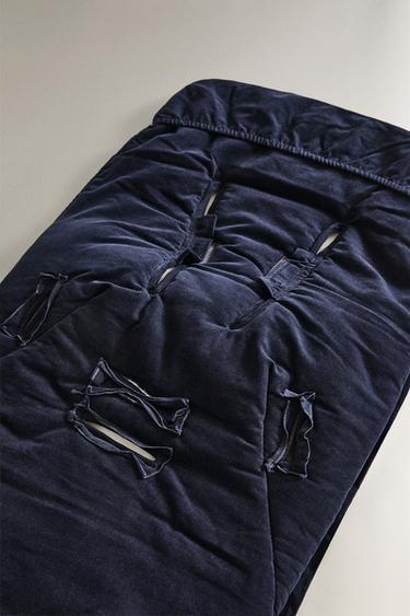 SAC POUSSETTE BÉBÉ CORDUROY - Bleu marine de Zara - Image 4