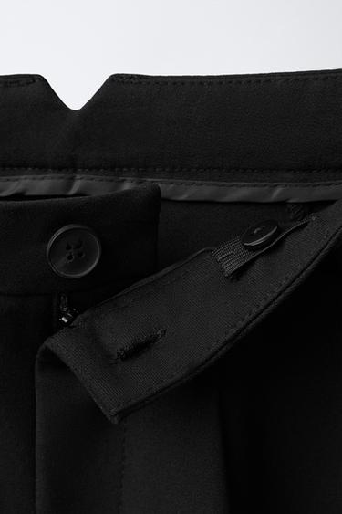BARREL TROUSERS WITH DARTS - Black by Zara - Image 3