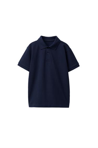 BASIC PIQUÉ POLO SHIRT - Navy blue by Zara