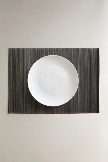 BAMBOO PLACEMAT (PACK OF 2) - Grey marl by Zara - Image 4