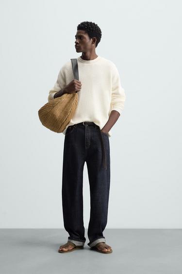 JERSEY ESTRUCTURA RELAXED FIT - Crudo de Zara - Imagen 0