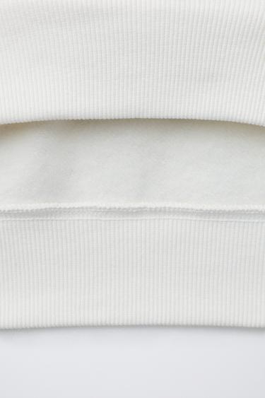 FOOTBALL SWEATSHIRT - Ecru by Zara - Image 3