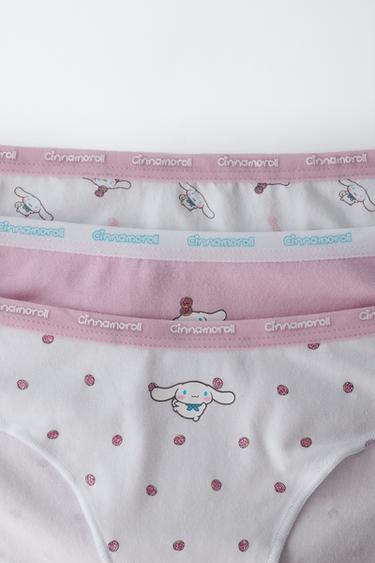6-14 ANS/ LOT DE TROIS CULOTTES CINNAMOROLL © SANRIO - Mauve de Zara - Image 1