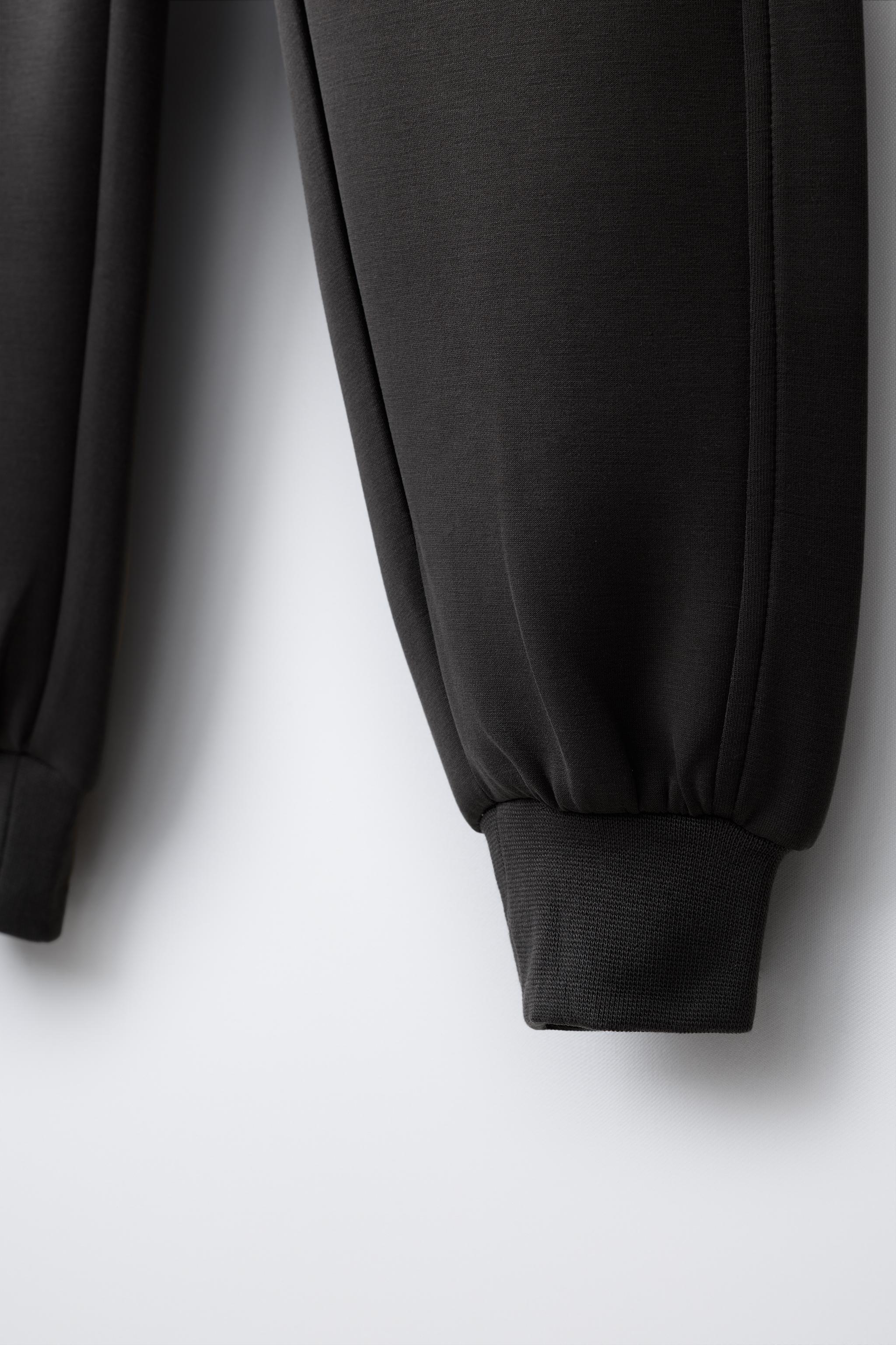 REFLECTIVE TEXT SPORTY JOGGER PANTS