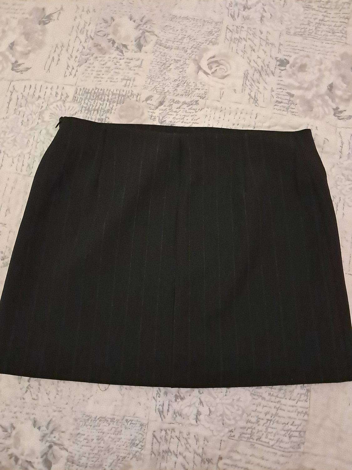 ZW COLLECTION PINSTRIPED MINI SKIRT - Image 4