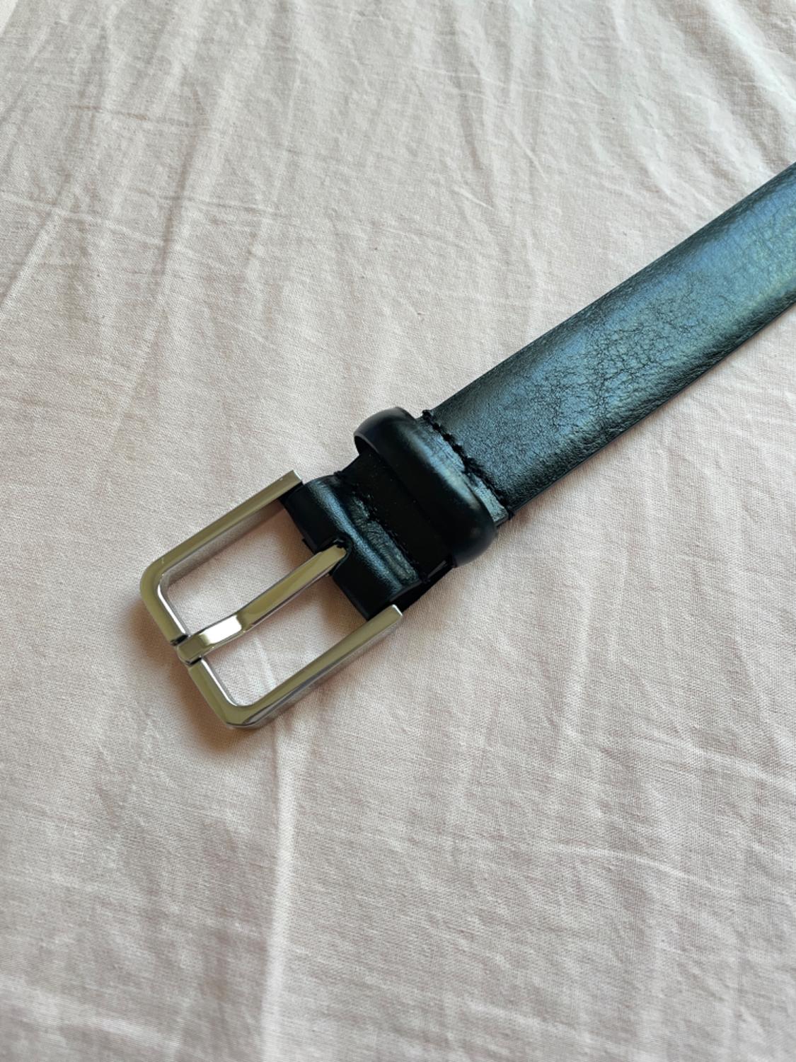 METAL BUCKLE LEATHER BELT - Image 4
