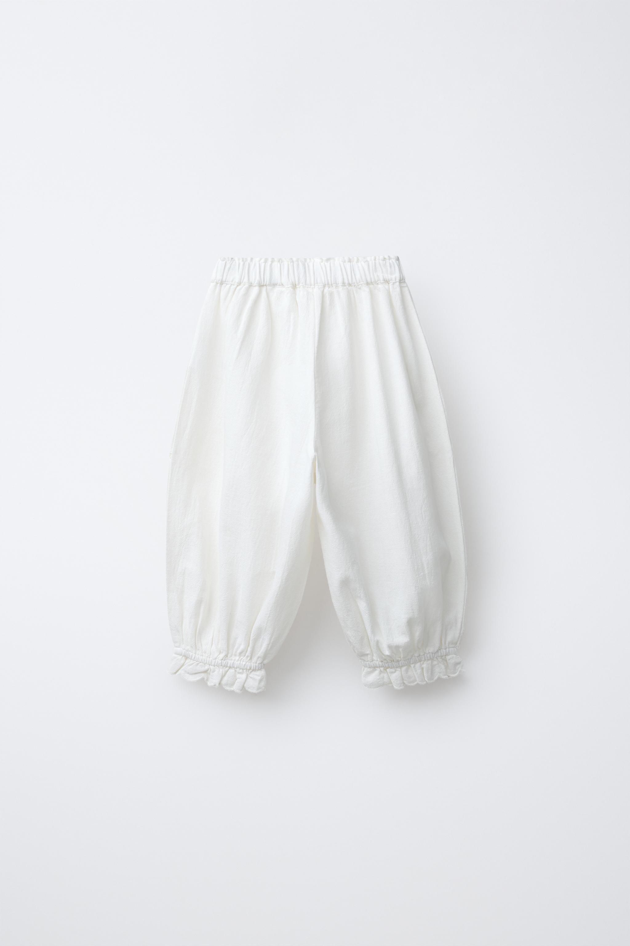 PANTALON JOGGER BRODÉ AVEC COTON ET LIN
