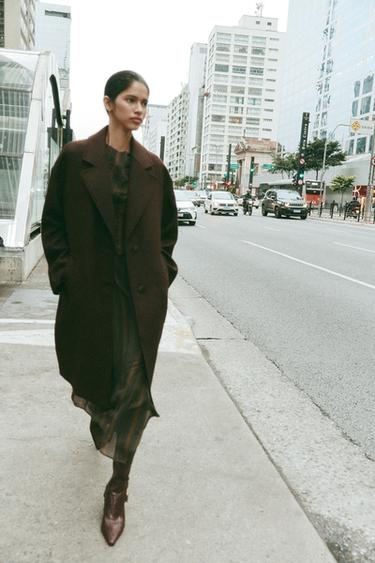 BOTA TACÓN HEBILLA METÁLICA - Marrón de Zara