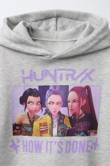 KPOP DEMON HUNTERS™ NETFLIX © PRINT HOODIE - Grey marl by Zara - Image 2