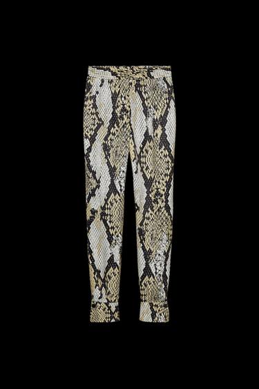 HOSE MIT ANIMAL-PRINT ZW COLLECTION - Khaki von Zara