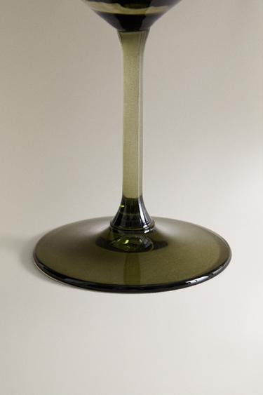 GLASS WITH LINES - Green by Zara - Image 4