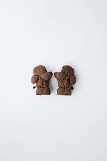 NYLON-FÄUSTLINGE MIT ÖHRCHEN - Braun von Zara