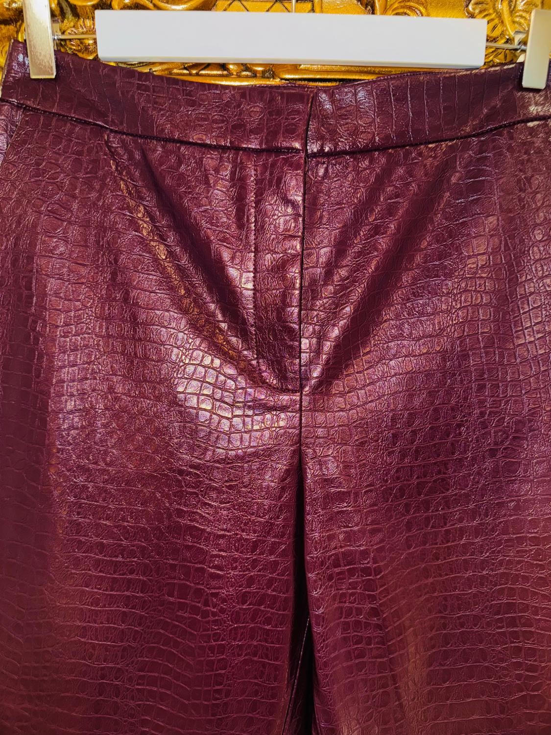 FAUX LEATHER TROUSERS - Image 3